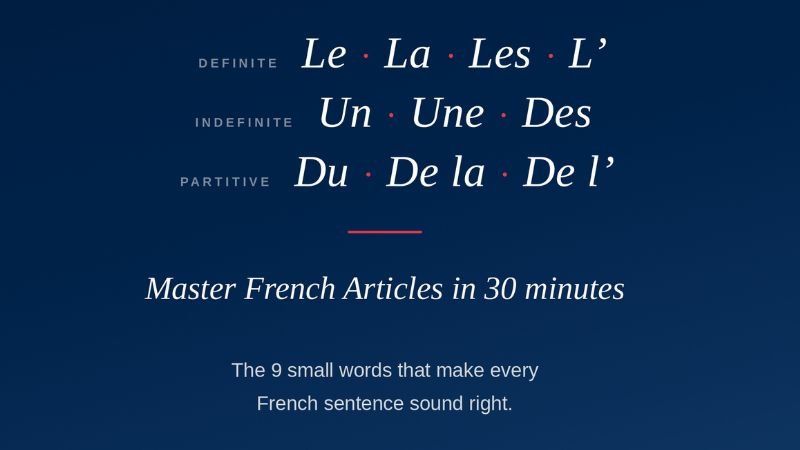 French Articles