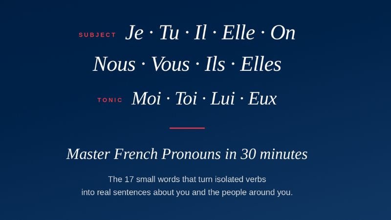 French Pronouns